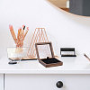 Wood Necklace Storage Boxes with Visible Window and Magnetic Lid CON-WH0107-106-6