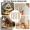 28Pcs 4 Styles Wood Round Stick WOOD-GA0002-12-5