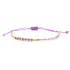 Bohemian Glass & Brass Beads Braided Bead Bracelets GE8132-5-1