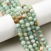 Natural Green Quartz Round Beads Strands G-Z127-A01-6mm-1