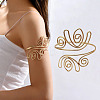 Flower Alloy Upper Arm Open Cuff Bangles WG9CF3D-09-1