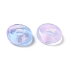 Transparent Glass European Beads GLAA-D009-01F-3