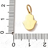 304 Stainless Steel Micro Pave Clear Cubic Zirconia Charms CU-CBA703A-12G-3