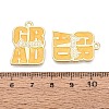 Alloy Enamel Pendants ENAM-Q004-01KCG-01-3