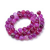Natural Striped Agate/Banded Agate Beads Strands X-G-S259-04G-10mm-2