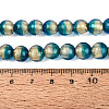 Handmade Lampwork with Gold Powder Beads Strands LAMP-N037-06A-02-4