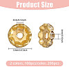 200Pcs 2 Colors Alloy Spacer Beads FIND-CA0011-29-2