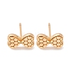 Brass Stud Earrings EJEW-D288-16G-2