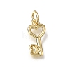 Valentine's Day Brass Charms KK-C262-38G-1