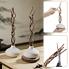 2Pcs Spherical Porcelain Vase for Desktop Decor AJEW-GA0010-92-3