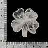 Natural Quartz Crystal Carved Clover Figurines Statues for Home Office Tabletop Feng Shui Ornament DJEW-G044-01E-5