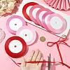 8Rolls 4 Colors Single Face Satin Ribbon OCOR-FS0001-10D-4