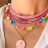 90Pcs 9 Colors Transparent Enamel Acrylic Beads TACR-CD0001-06-7
