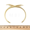 Butterfly Brass Cuff Open Bangles BJEW-M060-01G-01-3