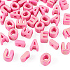 50Pcs 5 Styles UV Plating Opaque Acrylic Beads PACR-TA0001-31H-3