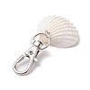 4Pcs 4 Styles Sea Animal Alloy & Natural Shell Pendant Decorations HJEW-JM02015-5