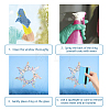 Waterproof PVC Colored Laser Stained Window Film Adhesive Stickers DIY-WH0256-076-3