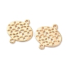 Brass Laser Cut Hollow Disc Links Connector Charms KK-Z164-03G-2