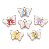 Alloy Enamel Pendants PALLOY-R119-04-1