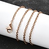 304 Stainless Steel Cable Chain Necklace Making X-STAS-P045-01RG-A-2