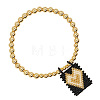 Bohemian Glass Seed Bead Charm Bracelets IW8477-4-1