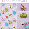 144Pcs 6 Style Handmade Polymer Clay Charms CLAY-CA0001-25-6