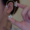 Fashionable Tassel Brass Cuff Earrings WGDF8A9-09-1