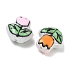 Transparent Glass Enamel Beads LAMP-C023-01-3