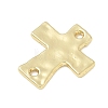 Alloy Textured Religion Cross Links Connector Charms FIND-Z127-01G-01-2