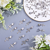 40Pcs 5 Style Cross Alloy Stethoscope Pendant Decorations HJEW-ME00140-5