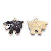 Alloy Enamel Pendants PALLOY-CJC0009-01C-2