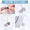 24Pcs 2 Styles 316 Stainless Steel & 304 Stainless Steel Blank Stamping Tag Locket Pendants STAS-ME0003-37-3