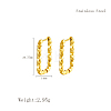 Elegant 304 Stainless Steel Hoop Earrings IT2195-1-1