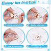 6Pcs Zinc Alloy Cufflinks BUTT-ME0001-38-3