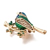 Bird Zinc Alloy Rhinstone Brooches JEWB-V001-04C-2