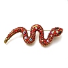 Snake Rhinestones Pins JEWB-M051-02G-01-1