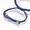 Nylon Cord Braided Bead Bracelets Making BJEW-F360-FRG04-3