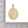 Brass Cubic Zirconia Pendants KK-Z050-27G-01-3