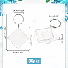   30Pcs Transparent Acrylic Photo Frame Keychain KEYC-PH0002-03-2