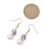 2 Pairs Round Brass Dangle Earrings EJEW-JE06878-5