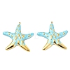 Ocean 304 Stainless Steel Enamel Pendants STAS-T076-08B-03G-1
