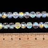 Electroplate Transparent Glass Beads Strands LS-GLAA-H040-01H-4