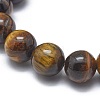 Natural Tiger Eye Bead Stretch Bracelets X-BJEW-K212-B-028-3