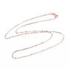 925 Sterling Silver Cable Chains Necklace for Women STER-I021-05RG-1