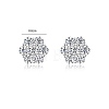 925 Sterling Silver Pave Moissanite Stud Earrings for Women SX7074-1-5