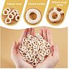  70Pcs 4 Style Unfinished Wood Slices DIY-NB0007-67-3