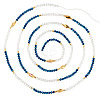 Glass Beaded Adjustable Waist Chains for Women AJEW-TA0005-78A-3