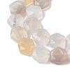 Natural White Agate Beads Strands G-K359-C07-01-4