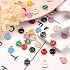 45Pcs 9 Colors Light Gold Alloy Enamel Pendants ENAM-CJ0002-07-5