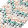 Electroplated Glass Beads Strands EGLA-A048-01A-05-1